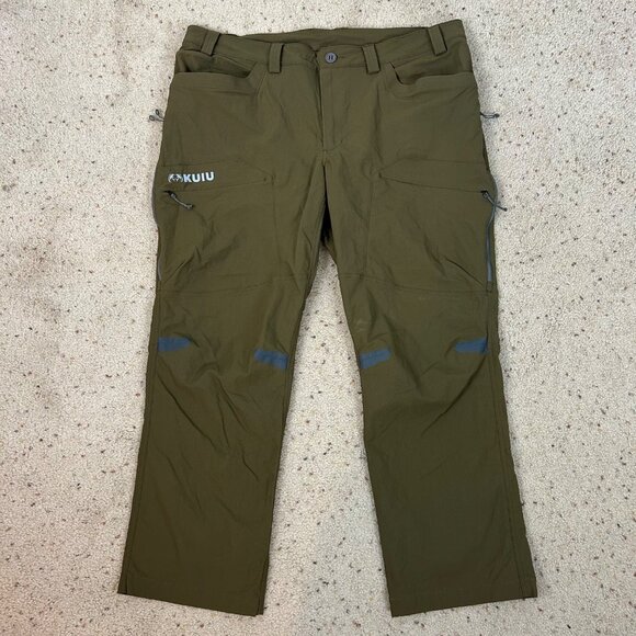 KUIU Kutana Pants Olive Green Stretch Woven Hunting Size 42 Men's - Picture 1 of 5